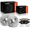 6x Front Drilled Brake Rotors & Pads for Mercedes GL350 ML400 (2012–2019)