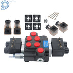 2X 3600PSI 12V DC Hydraulic Solenoid Valve for Double Acting Systems