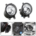 Pair Halogen Fog Lights for Toyota Corolla (2011–2013) with LED Bezel