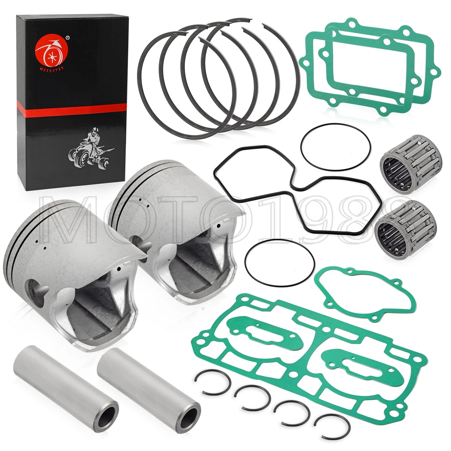 Top End Kit Pistons Ring Gasket STD 82mm for Ski-Doo 800R Summit GSX LTD (2008–2016)