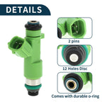 Fuel Injector No. 16600JK20A for Nissan Altima 3.5 (2007–2018) 1 Pc Green
