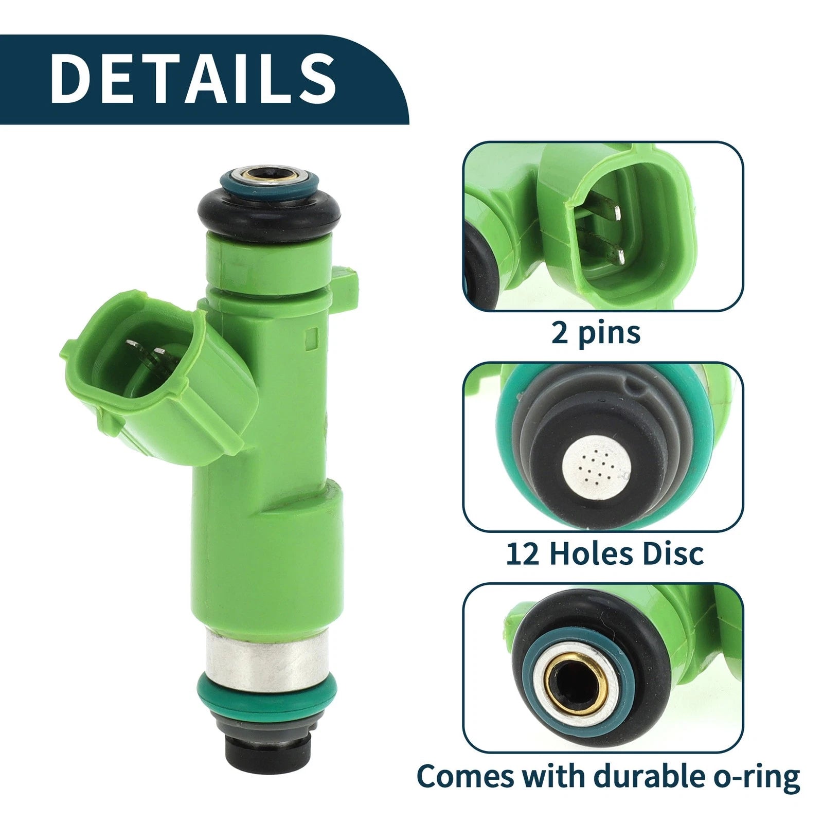 Fuel Injector No. 16600JK20A for Nissan Altima 3.5 (2007–2018) 1 Pc Green