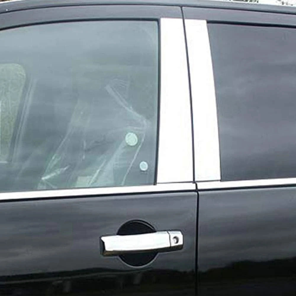 Luxury FX Stainless Steel Pillar Posts 4pc for Nissan Armada Crew Cab (2004–2016)