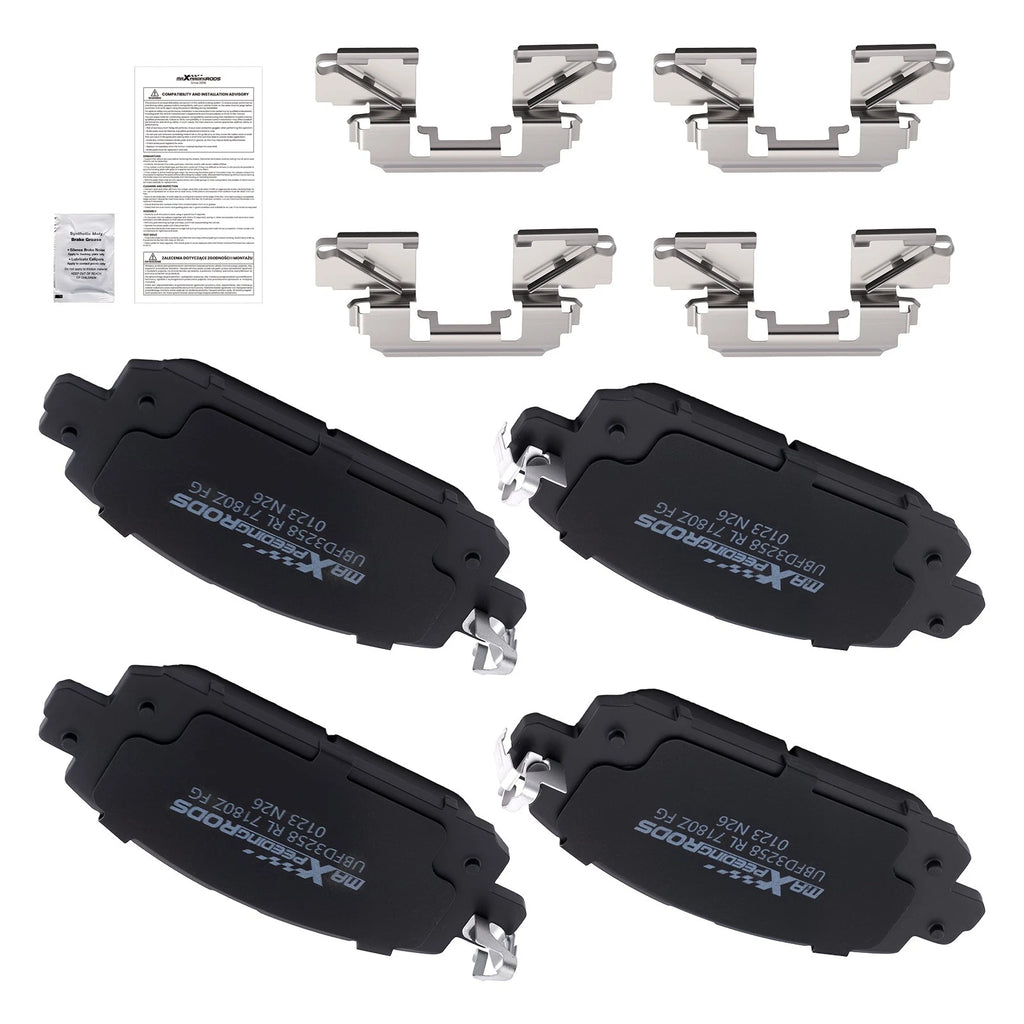 Set of 4 Front Ceramic Brake Pads for Nissan Kicks (2021–2024), Sentra (2020–2024)