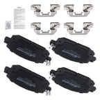 Set of 4 Front Ceramic Brake Pads for Nissan Kicks (2021–2024), Sentra (2020–2024)