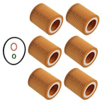 Oil Filter Kit Set of 6 for BMW Z4 sDrive35i (2009–2018) 11427854049 HP-7014