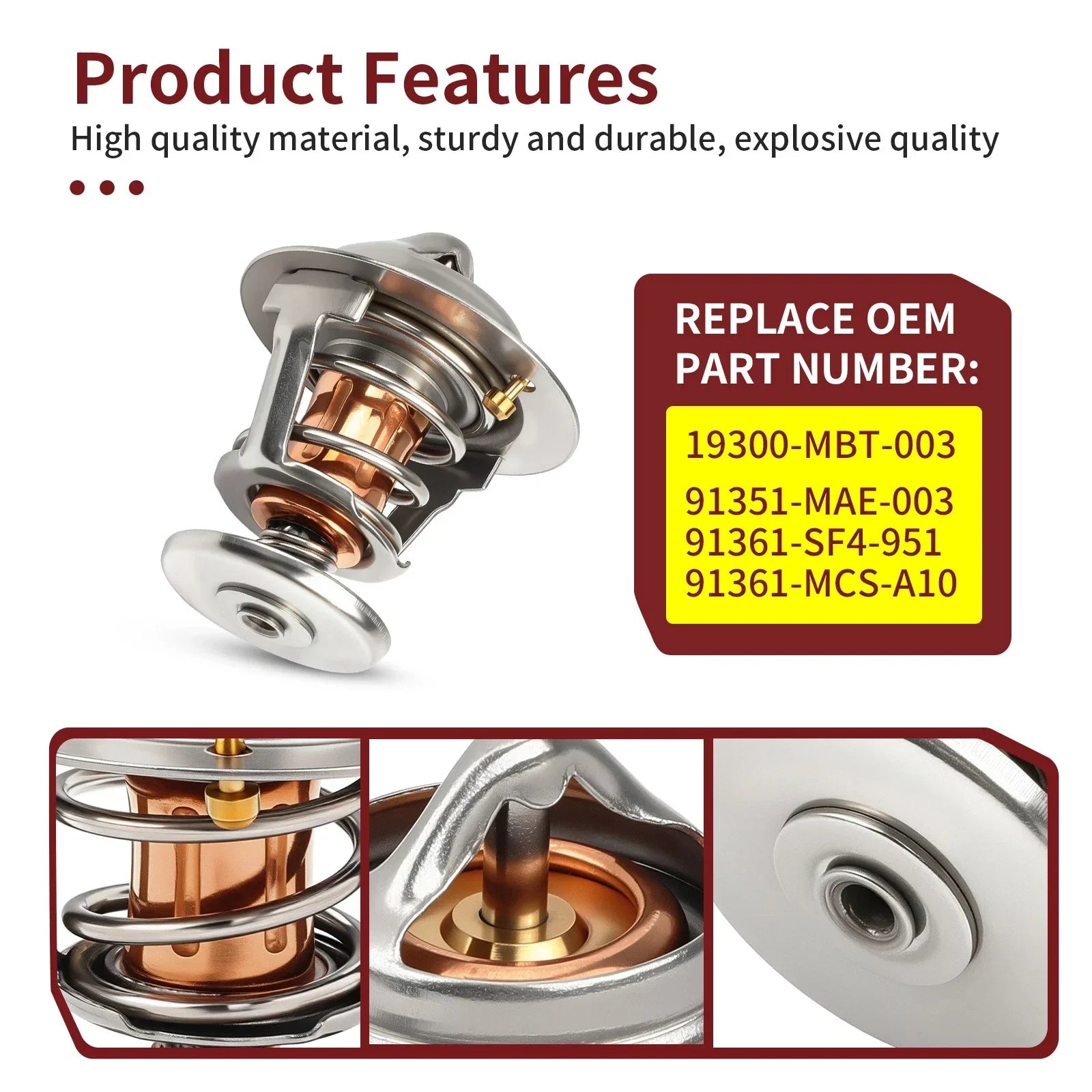 Thermostat & O-Ring for Honda RVT1000R RC51 ST1300 CTX1300