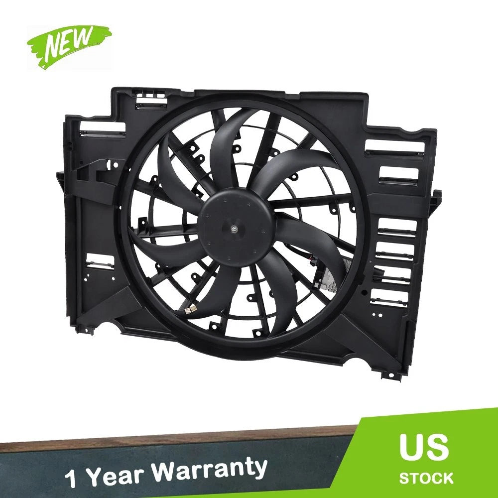 Radiator Cooling Fan Assembly for Jaguar XE XF (2016–2019) 2.0L 3.0L