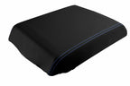 Leather Console Lid Armrest Cover for Hummer H2 (2005–2007) Blue Stitch