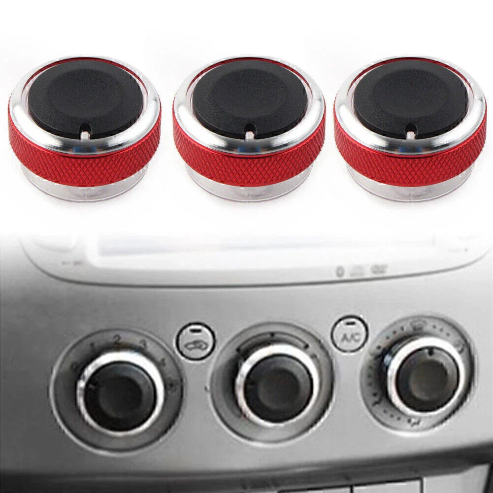 3 x ABS Air Conditioner Switch Knobs for Ford Focus Mondeo C-Max (2005-2018)
