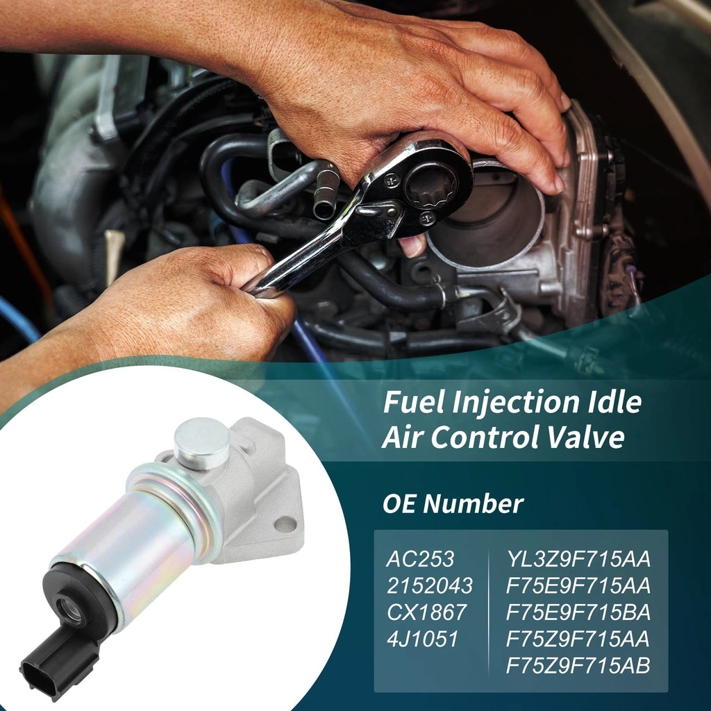 Idle Air Control Valve w/ Gasket for Ford Expedition (1997–2004) No.F75Z9F715AA