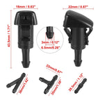 4 x Car Front Windshield Washer Sprayer Nozzles for Dodge (2011-2023)