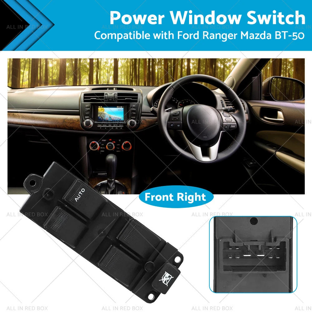 Master Power Window Switch 10 Pin for Ford Ranger Mazda BT-50 (2006–2012)