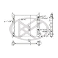 Replacement Plastic/Aluminum Radiator For 2013-2015 Chevrolet Spark