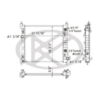 Replacement Plastic/Aluminum Radiator For 2013-2015 Chevrolet Spark