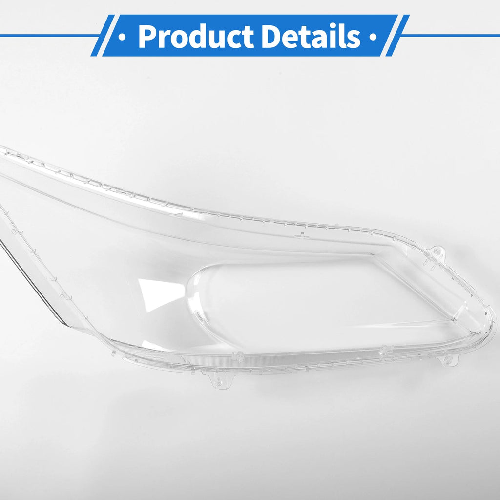 1 Pcs Headlight Lens Cover for Honda Accord (2013–2016) PC Clear