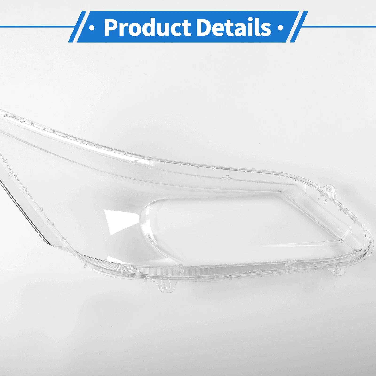 1 Pcs Headlight Lens Cover for Honda Accord (2013–2016) PC Clear