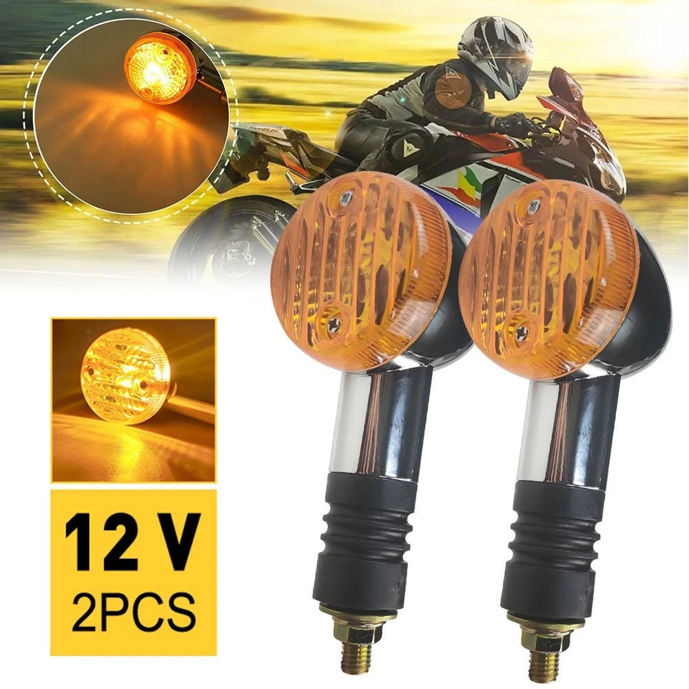 Turn Signal Lights for Honda Shadow VLX 600 VT1100 VT750 (Chrome, LED)