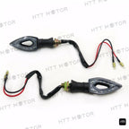 2X Smoke Lens Turn Signal Lights for Yamaha Honda Suzuki Kawasaki (12V)