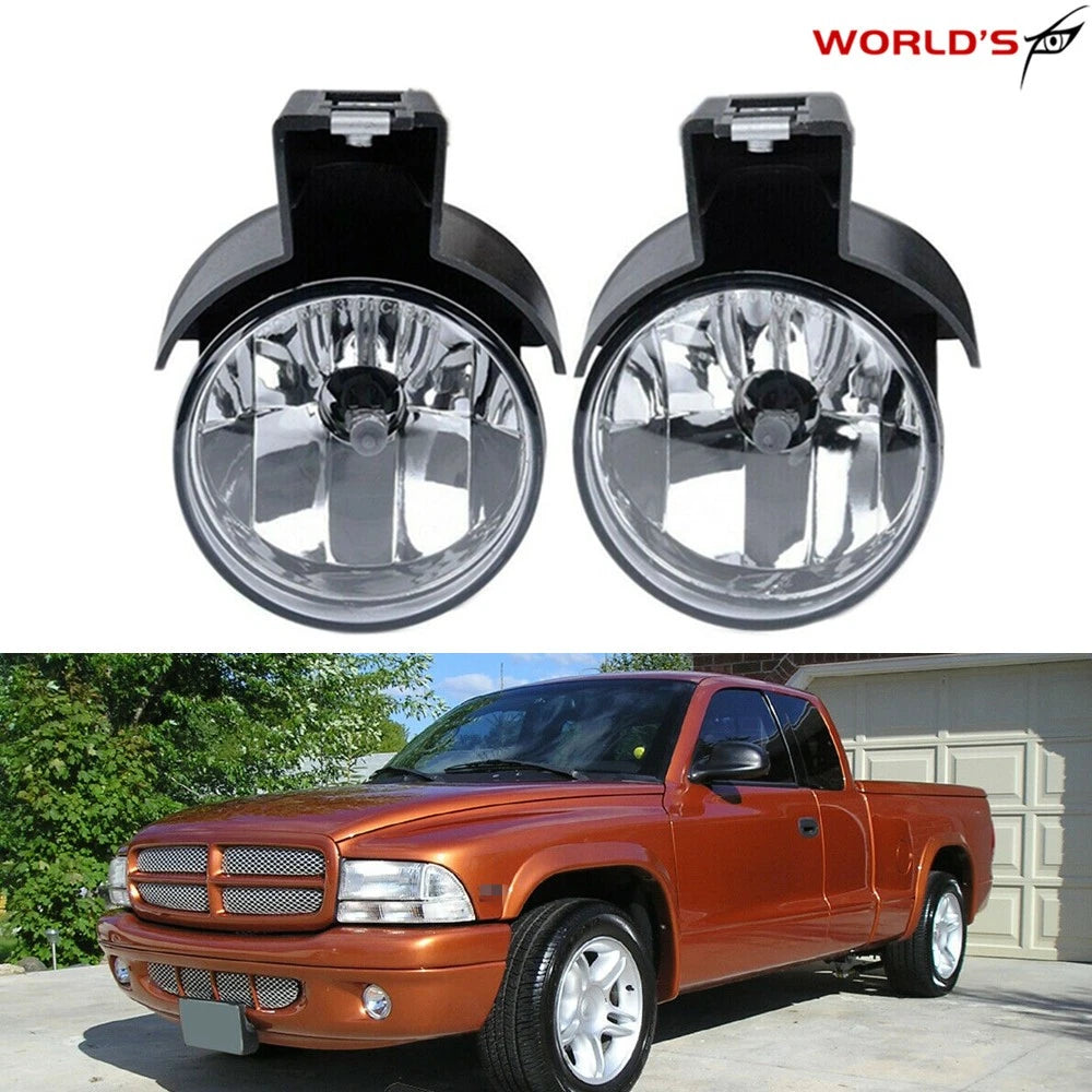 2X Fog Light Lamp Assembly for Dodge Dakota, Durango (1997–2000)
