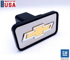 Tow Hitch Cover Mirrored Gold Bowtie for 2" Receiver Chevy (2003–2019)