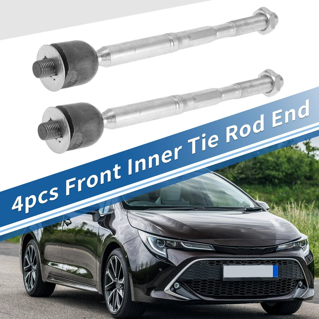 4 x Front Inner Tie Rod End Links for Toyota Highlander (2001-2023)