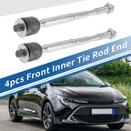 4 x Front Inner Tie Rod End Links for Toyota Highlander (2001-2023)