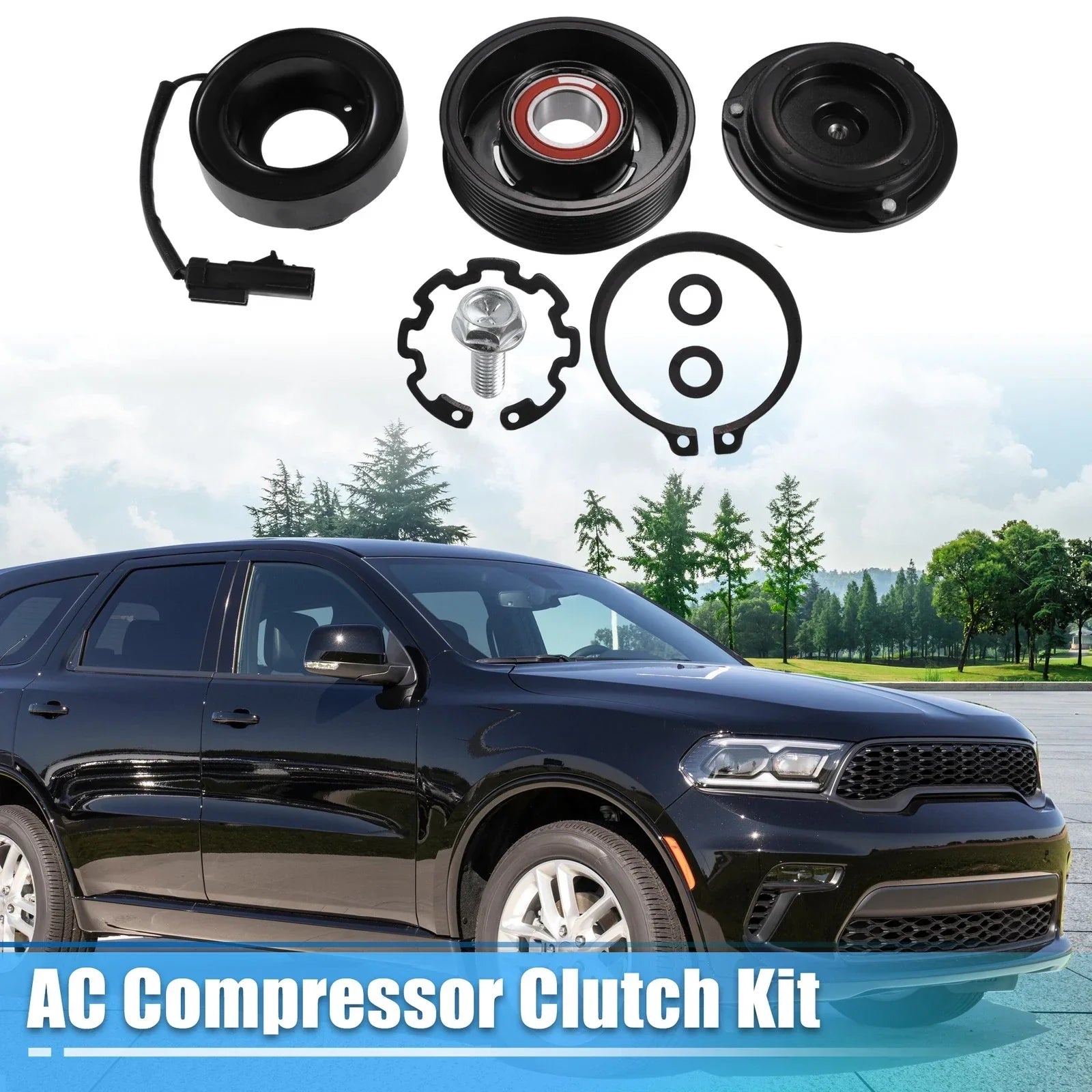 AC Compressor Clutch Kit for Dodge Durango 2004-2008 5.7L 8-Cylinder (2004-2008)