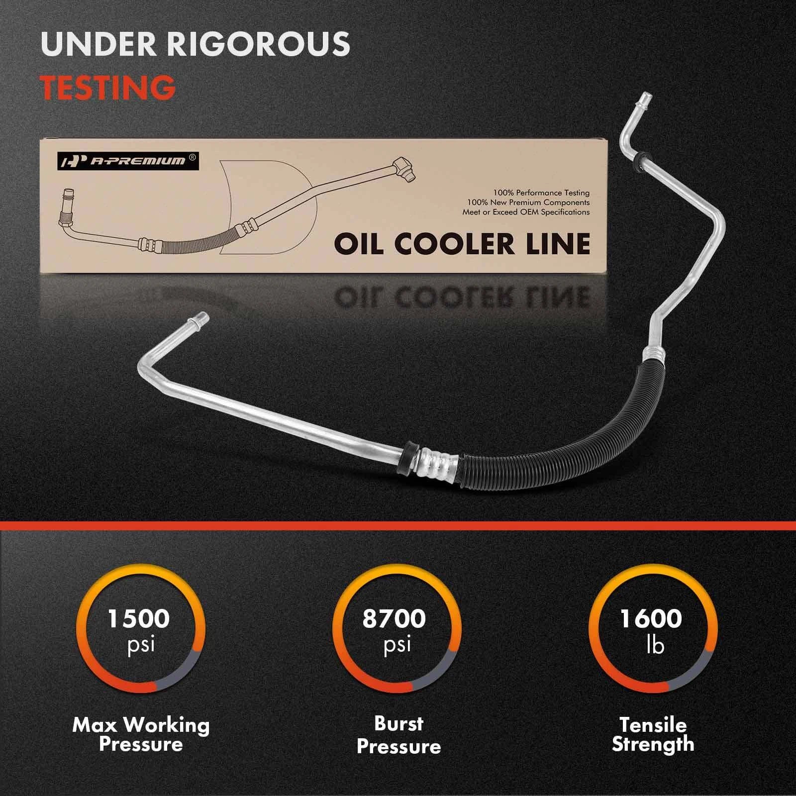 Engine Oil Cooler Line for Chevrolet C4500 Kodiak GMC (2003–2009)