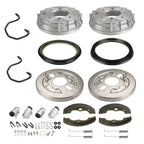 Front Brake Drum Hub Plate Shoes Kit for Honda Foreman Rubicon 500 (2001–2004)