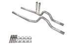 Dual Exhaust Kit 2.5" No Muffler Rear Exit RC Tips for GM C/K 20 3/4 Ton (1981–1987)