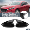 1 Pair Rearview Mirror Cover Overlay Gloss Black for Mazda 3 (2020–2022)