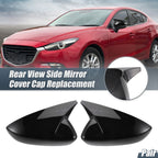 1 Pair Rearview Mirror Cover Overlay Gloss Black for Mazda 3 (2020–2022)