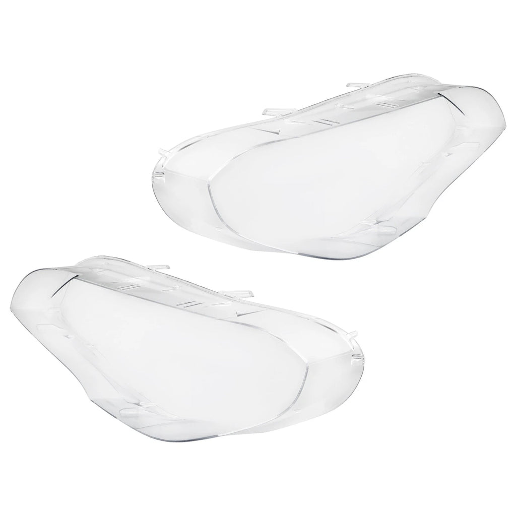 Front Headlamp Lens Covers Pair for BMW X5 E70 X5M (2007–2013)