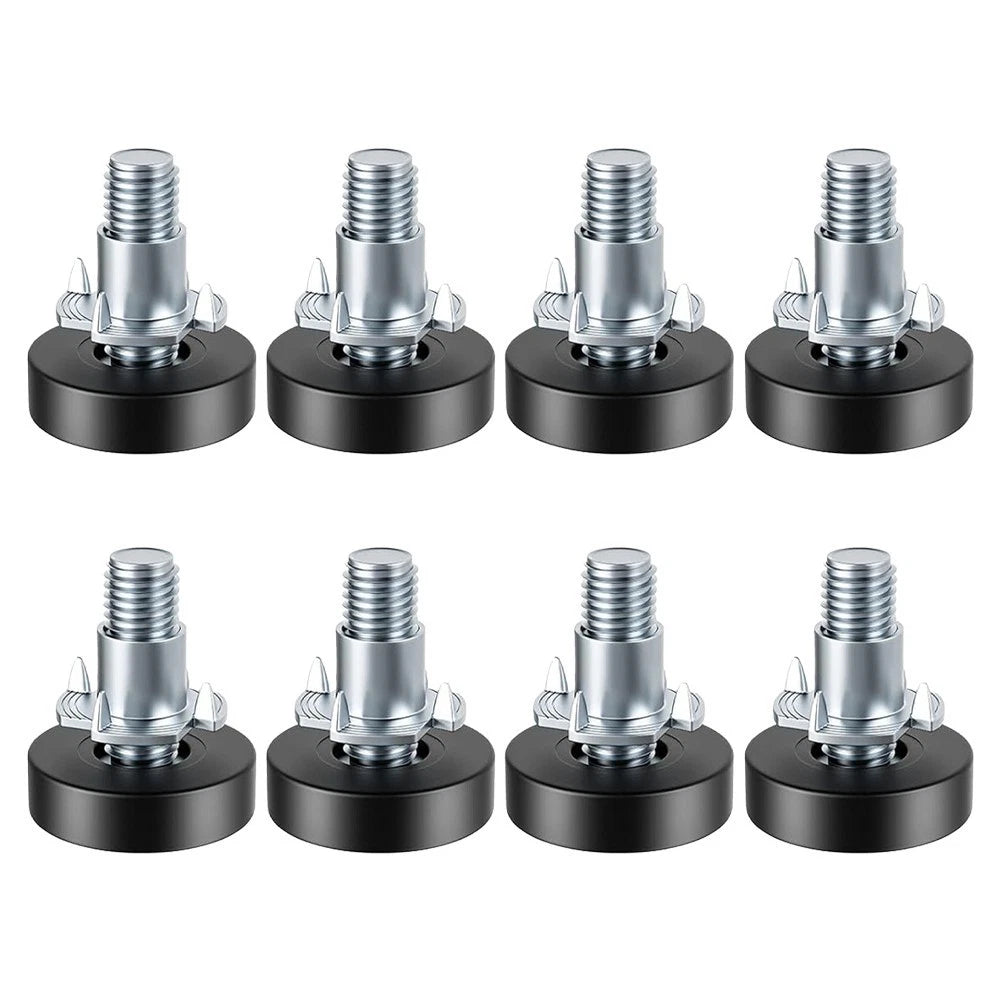 Threaded Furniture Levelers Set of 8 for Stable Wobble-Free Furniture