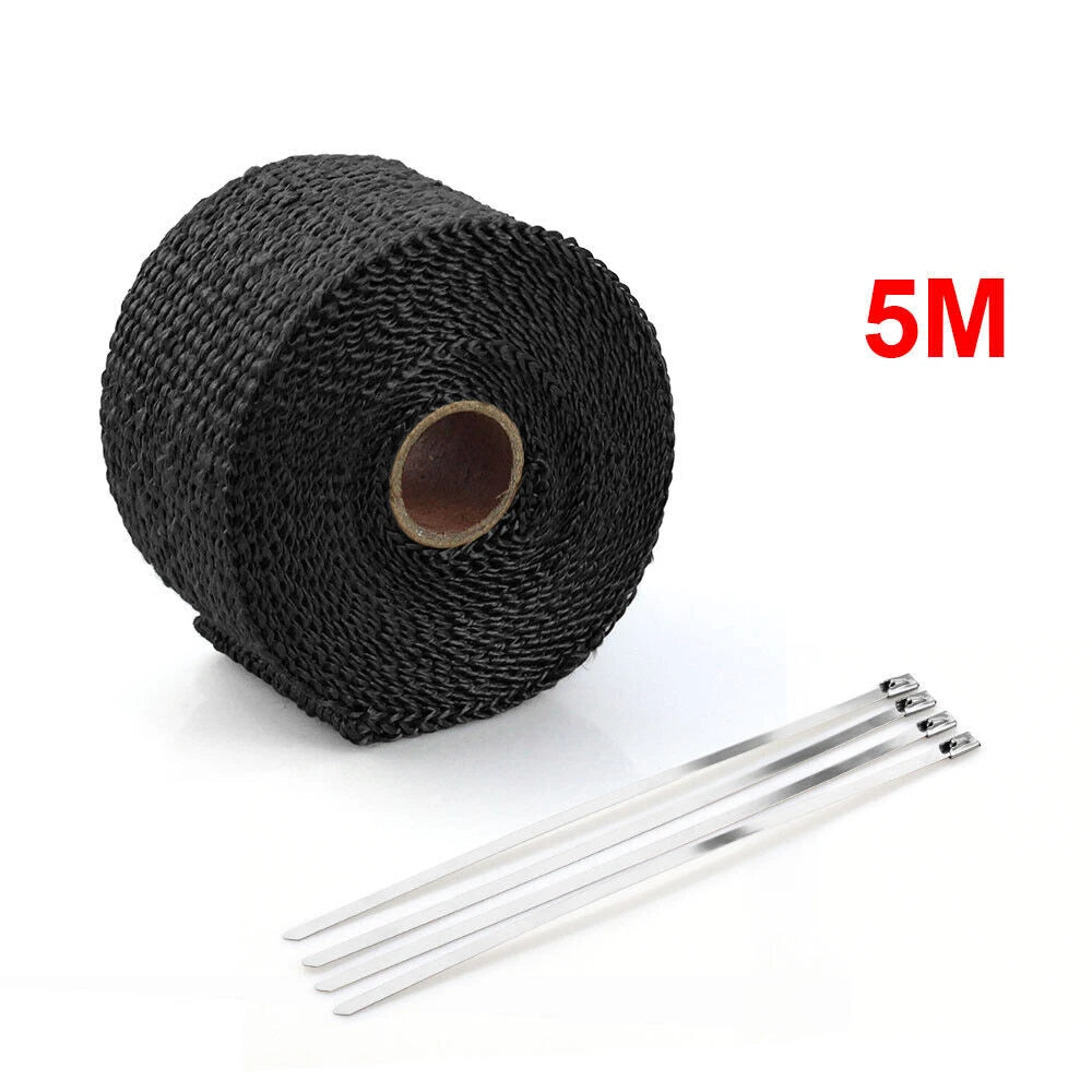5M Black Thermal Tape for Automotive Heat Protection Insulation