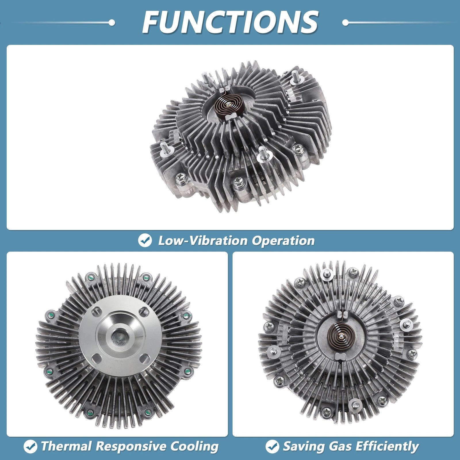 Engine Cooling Fan Clutch for Toyota 4Runner V6 4.0L (2003–2009) No. 1621031020