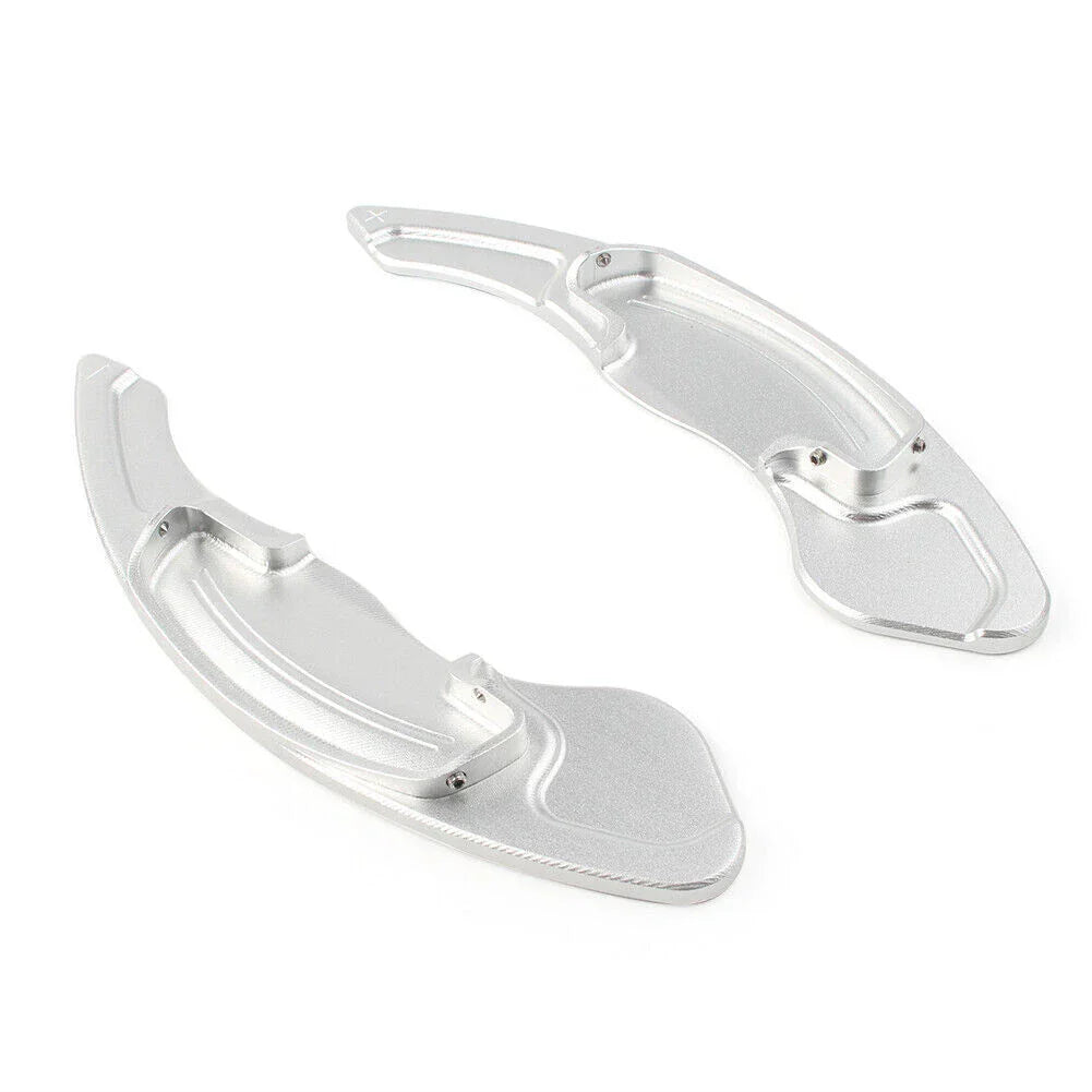 Silver Steering Wheel Shift Paddle Extensions for Honda Accord, Acura (2003-2023)