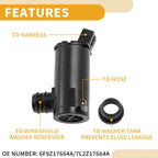 Windshield Washer Pump w/ Grommet for Ford F-150 (No. 6F9Z17664A)