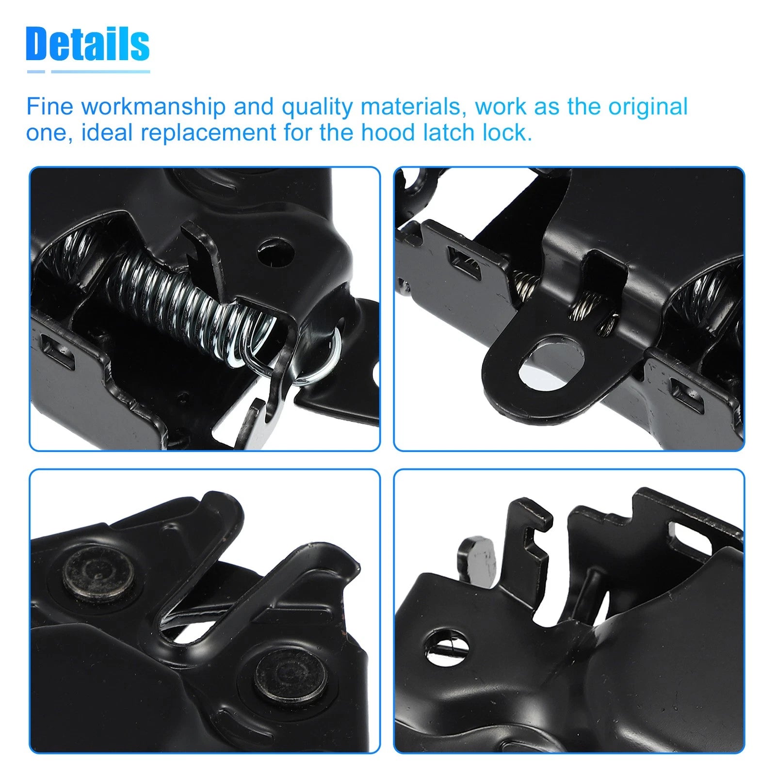 Metal Black Hood Latch Lock 5351004030 for Toyota Tacoma (2005–2011)