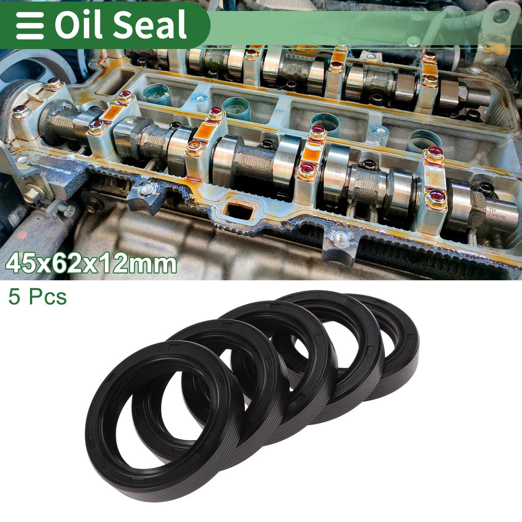 Set of 5 Oil Seals NBR Rubber 45x62x12mm for Various Models 
