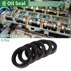 Set of 5 Oil Seals NBR Rubber 45x62x12mm for Various Models 