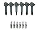 Set of 6 NGK Ignition Coils & Ruthenium Spark Plugs for Avalon ES350 Sienna (2005–2020)