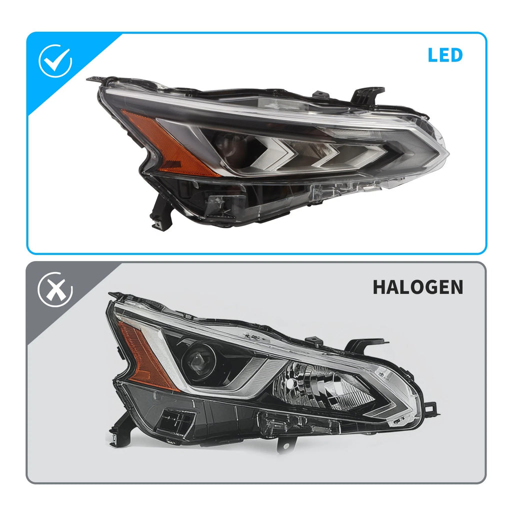 LED Projector Headlight Chrome for Nissan Altima (2019–2022)