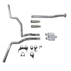 Dual Exhaust Kit for Toyota Tacoma (2016–2023) 2.5" 1 Chamber Rolled Edge Tip