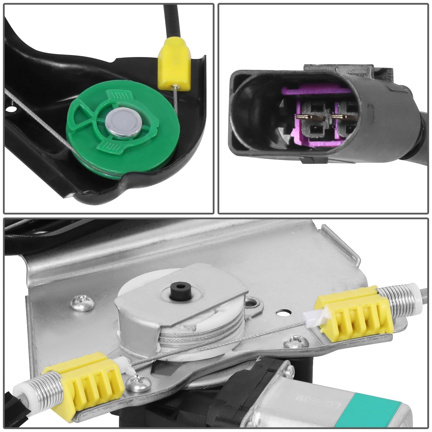 Front Right Window Regulator w/ Motor for Ford Focus (2000–2007)