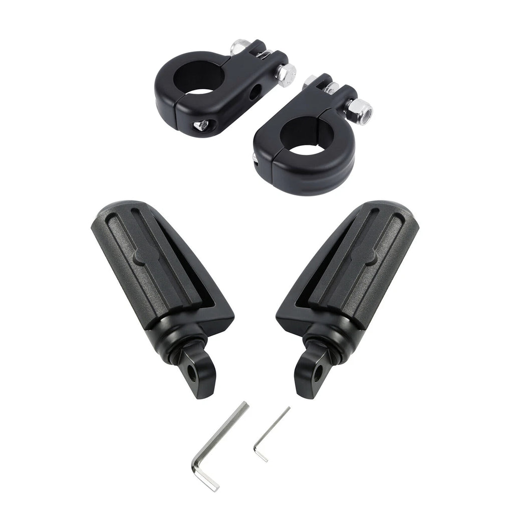 Matte Black Foot Pegs for Harley Electra Glide (2014–2023)