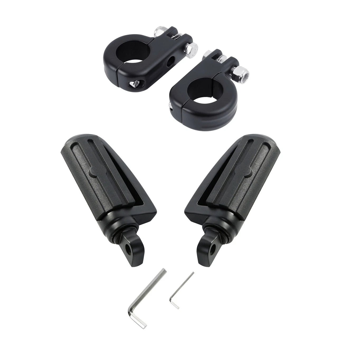 Matte Black Foot Pegs for Harley Electra Glide (2014–2023)