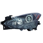 Replacement Driver Side Halogen Head Light Assembly for Mazda 3 (2014–2016)
