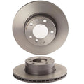 Set of 2 Coated Front Brake Disc Rotors 296mm for BMW E39 525i 528i